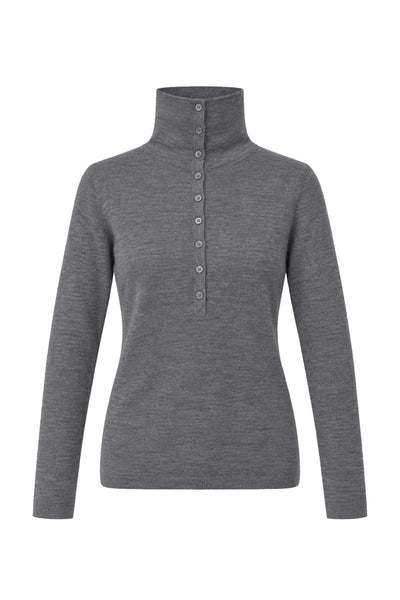 Minora 100% merino vilnos golfas pilkas