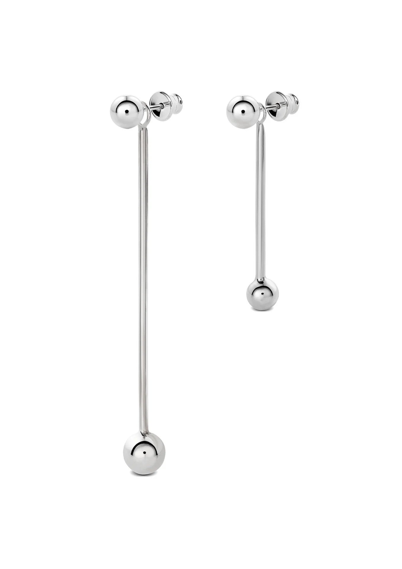 Mixed bomb swinger silver auskarai