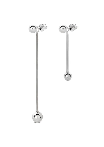 Mixed bomb swinger silver auskarai