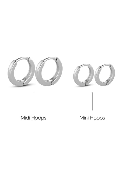 Destination dune hoops auskarai l mini