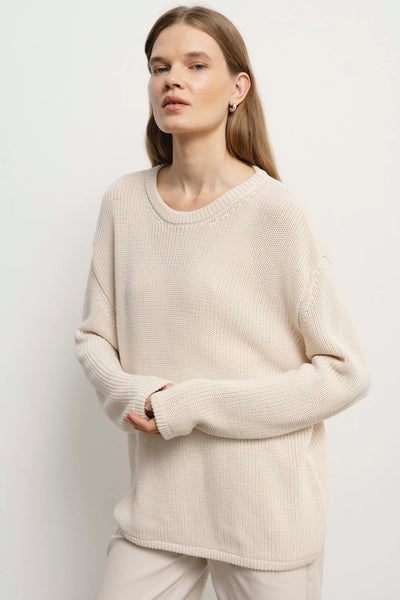 PASCAL ivory megztinis