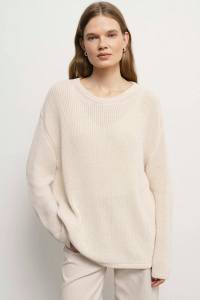 PASCAL ivory megztinis