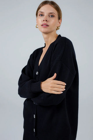 'PAULINE' juoda kardiganas