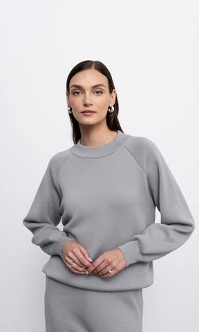 'PAULINE' pilka megztinis