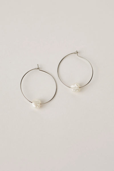 Auskarai rinkės su perlais l sidabras