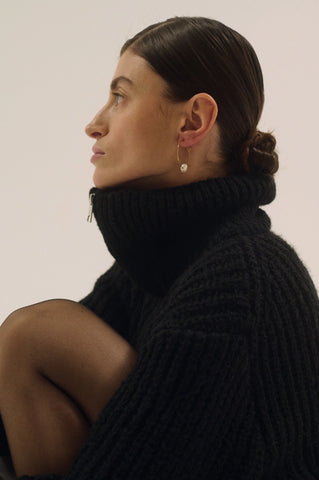 Auskarai rinkės su perlais (auksas)