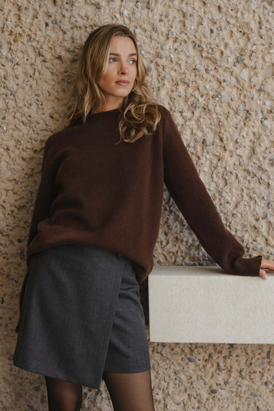 'LEA' brown megztinis