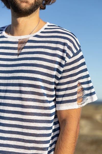 Energia 100% lino marškinėliai mėlyna *UNISEX*