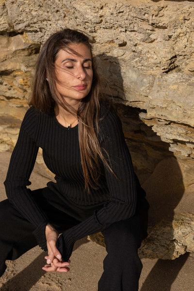 Brera 100% merino palaidinė juoda