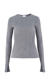 Brera 100% merino palaidinė šviesiai pilka