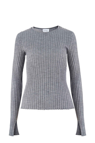 Brera 100% merino palaidinė šviesiai pilka