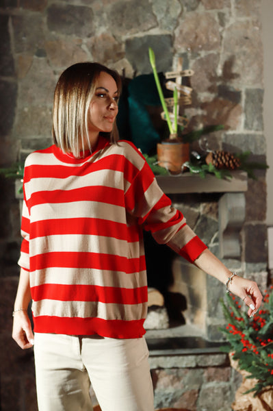 „Sausainis ir spanguolė“ merino megztukas