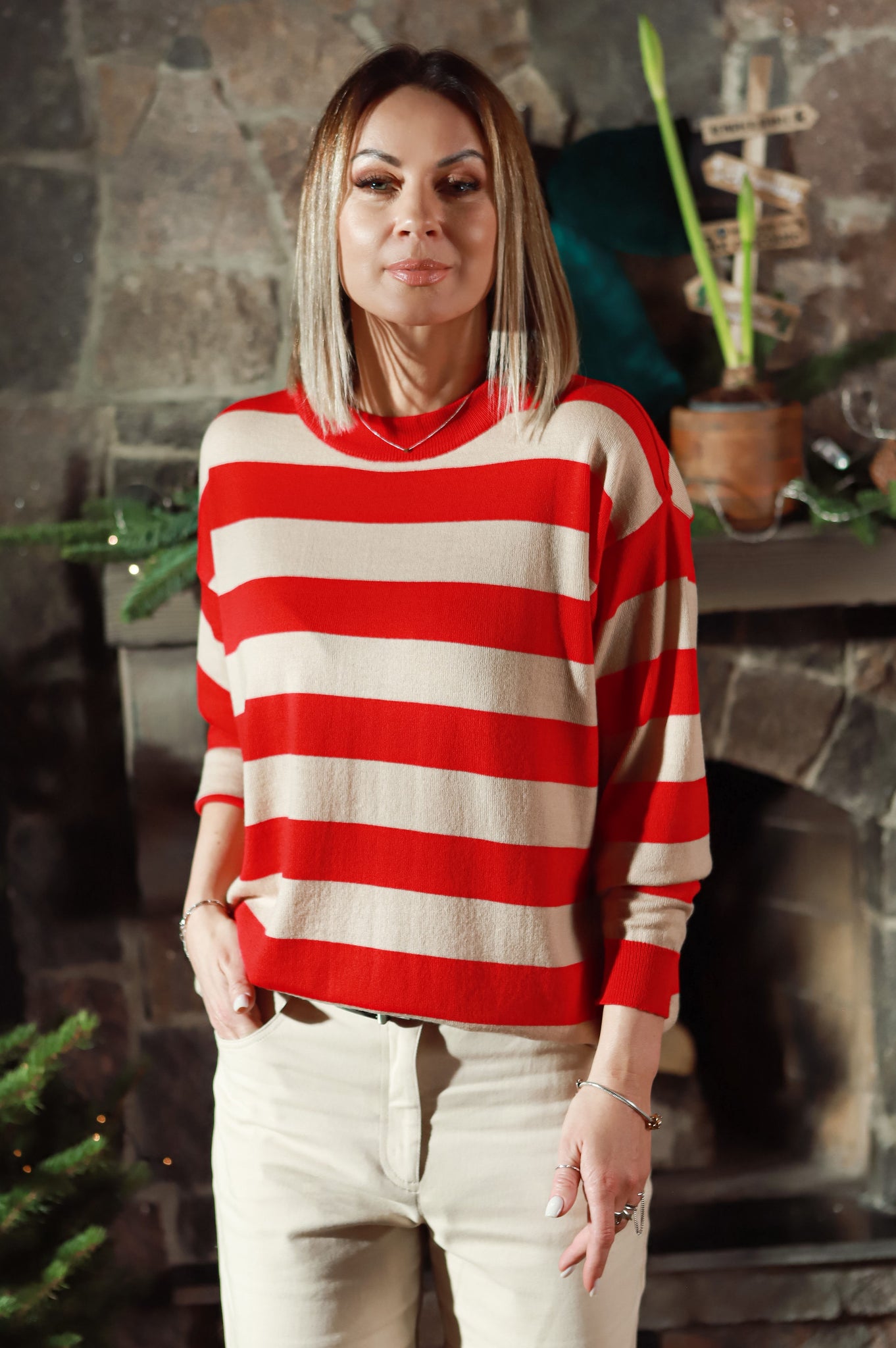 „Sausainis ir spanguolė“ merino megztukas