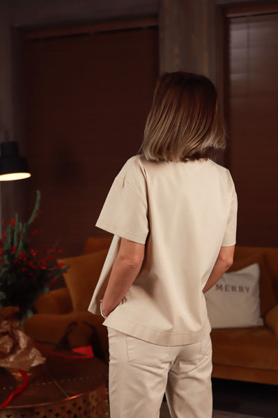 „Širdytė“ ivory spalvos marškinėliai