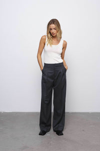 ‘SOPHIE’ dark grey kelnės