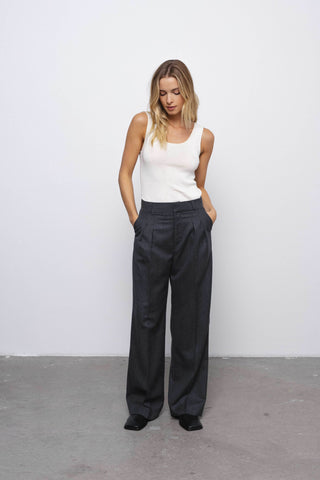 ‘SOPHIE’ dark grey kelnės