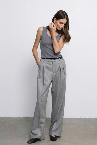 ‘SOPHIE’ light grey kelnės