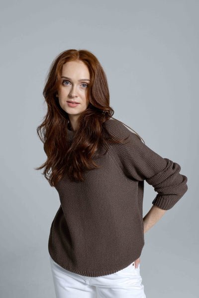 ‘SUZY’ brown megztinis