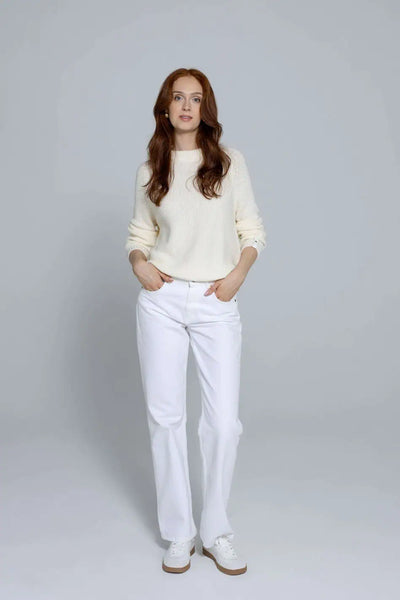 ‘SUZY’ milk white megztinis