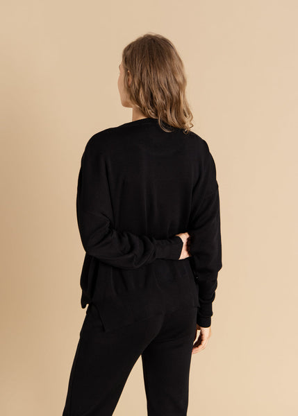 Rotondo 100% merino megztinis juoda