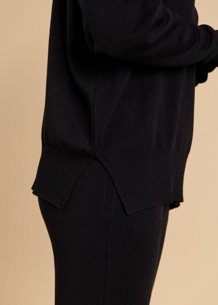 Rotondo 100% merino megztinis juoda