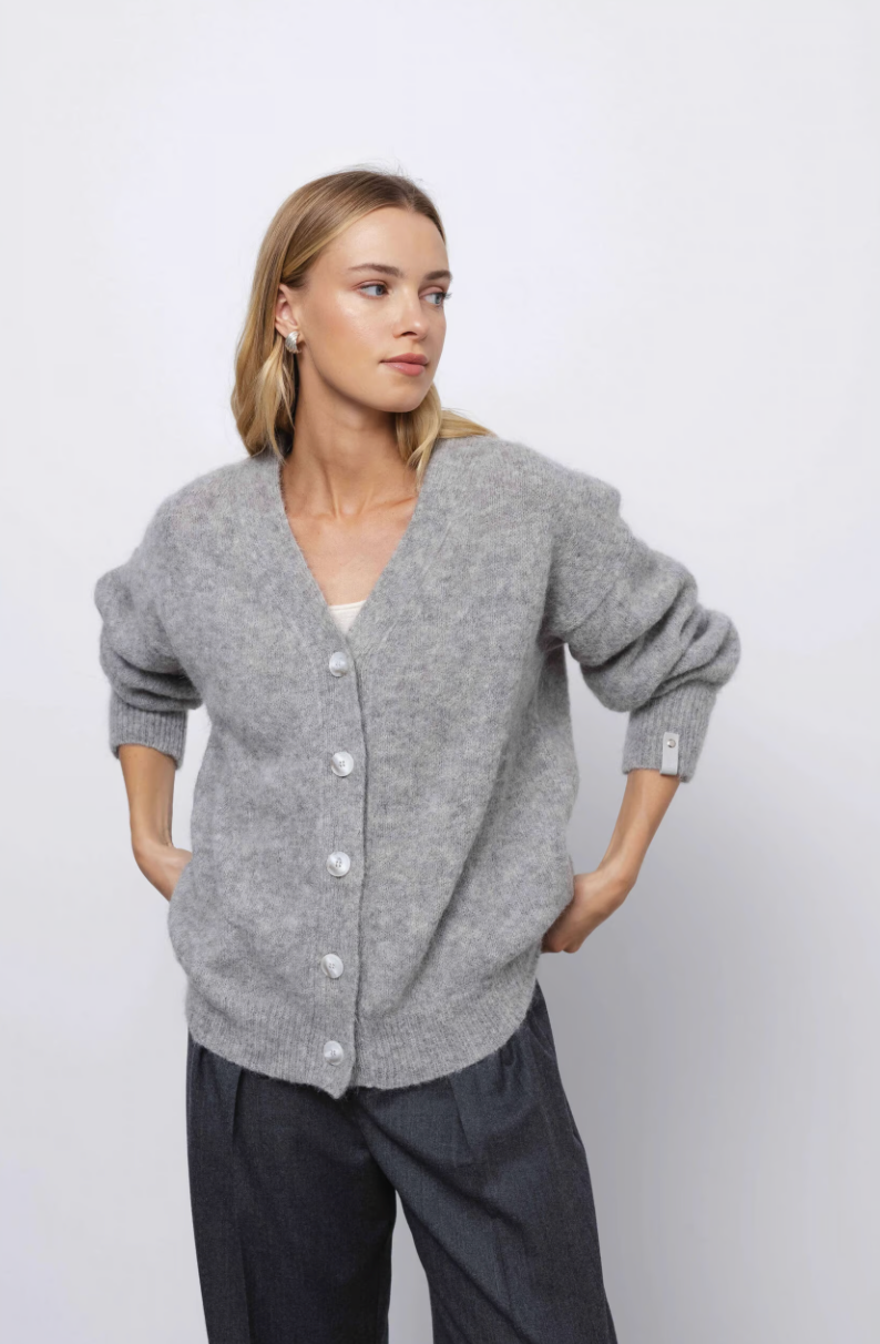 ‘LAURE’ light grey kardiganas