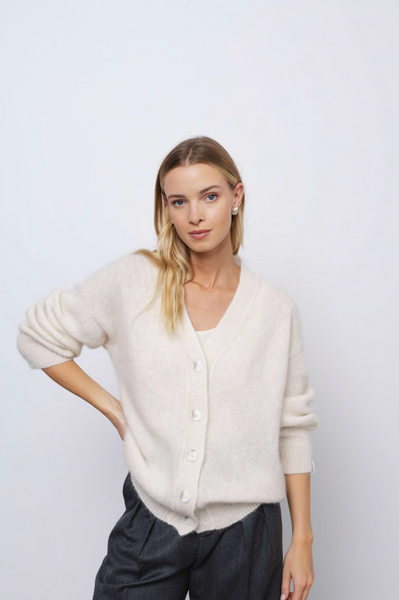 ‘LAURE’ milk white kardiganas
