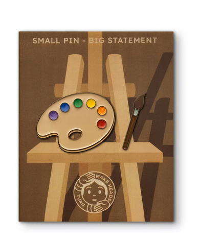 "PAINTBRUSH AND PALETTE" ženkliukas