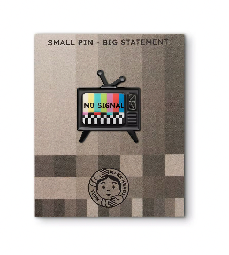 "NO SIGNAL TV" ženkliukas