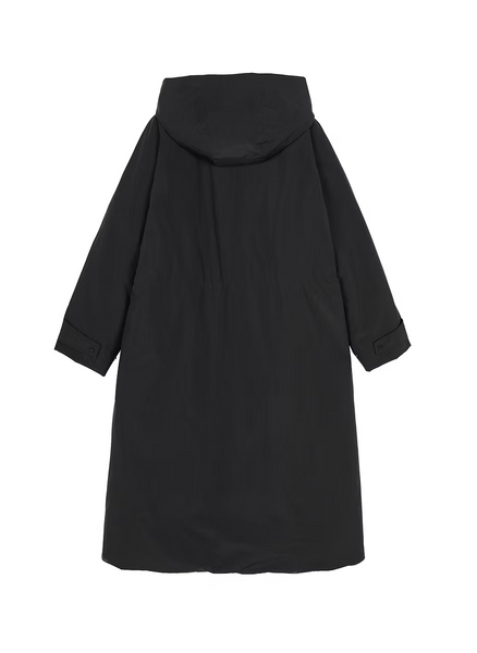 Hooded long down striukė