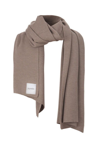 VIA 100% merino vilnos šalikas taupe
