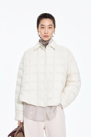 Oversized short goose down striukė