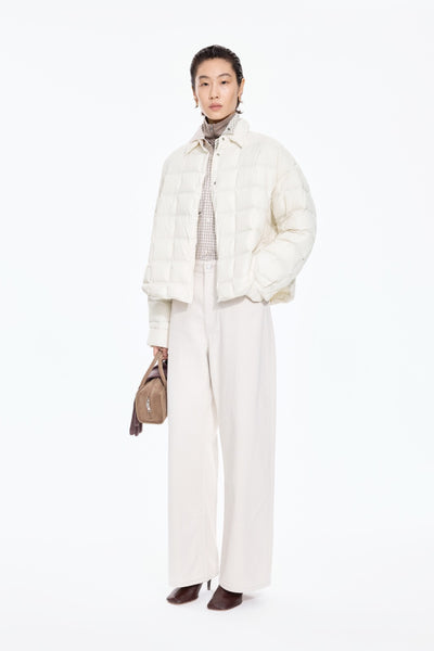 Oversized short goose down striukė