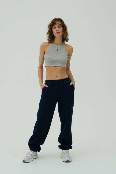 Crop Top - Pilka/Juoda