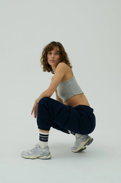Unisex Kojinės - Balta/mėlyna