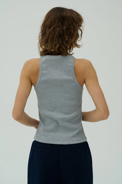 Tank Top - Pilka/Juoda