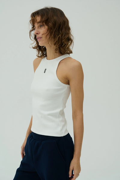 Tank Top - Balta/Juoda