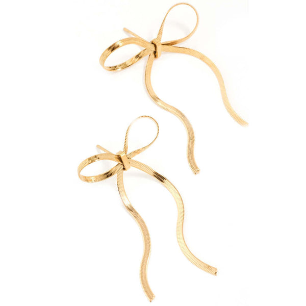 Auskarai bantukai BOWS