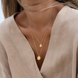 TINY 24K gold plated kaklo papuošalas