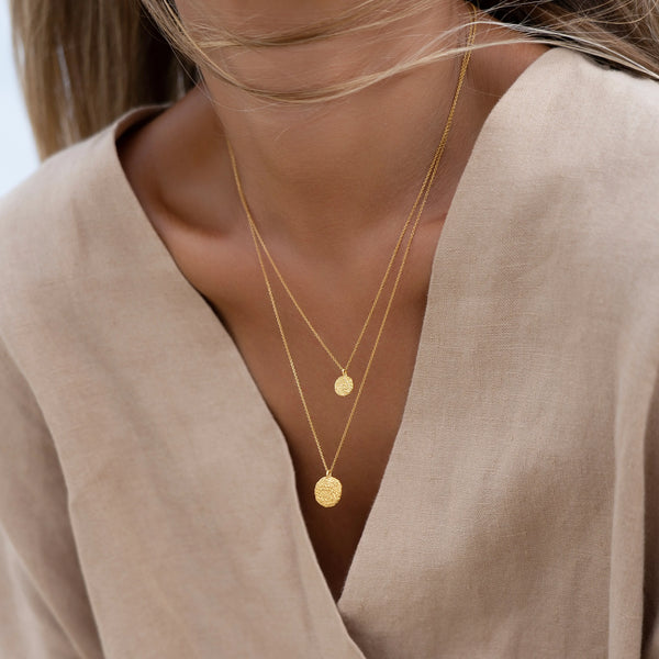 TINY 24K gold plated kaklo papuošalas