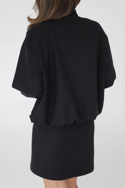 Tamsiai pilkas sijonas Alba