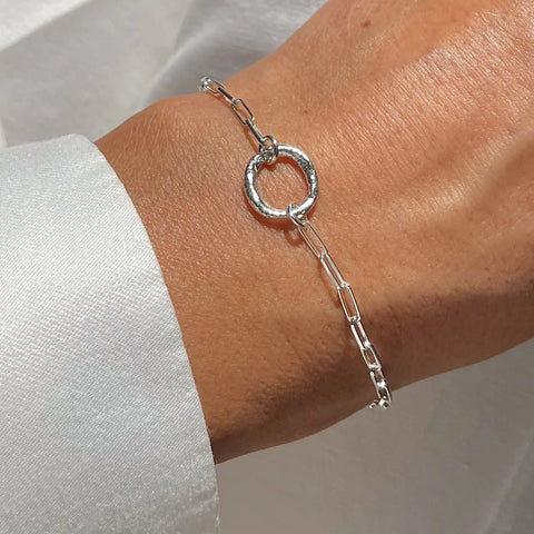 ROUGH CIRCLE silver apyrankė