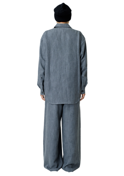 Stonewasherd denim kelnės