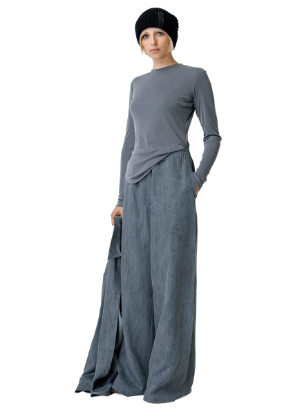 Stonewasherd denim kelnės