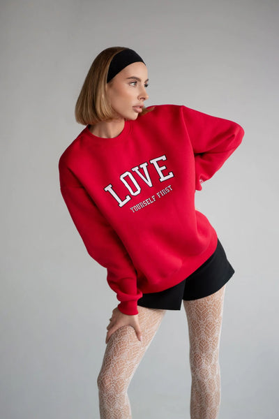 Džemperis LOVE | Raudonas