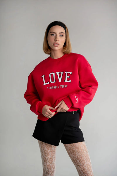 Džemperis LOVE | Raudonas