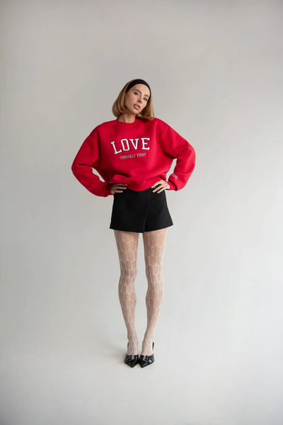 Džemperis LOVE | Raudonas