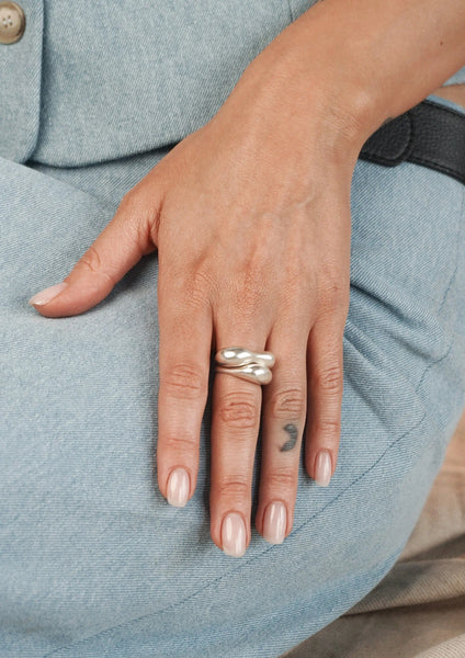 Mammatus silver žiedas