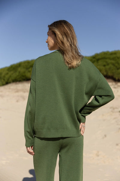 Bene 100% merino siaustinis žalia alyvuogė