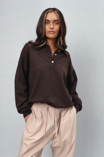 Rose solid polo marškinėliai